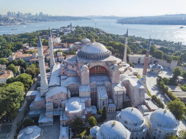 İstanbul'da Ayasofya, havadan görünüm