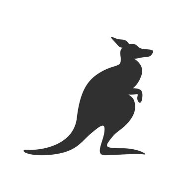 Kanguru siluet sembolü 