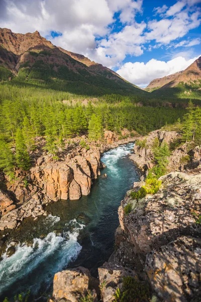 Ущелье реки Хойси, Плато Путорана, Сибирь — стоковое фото