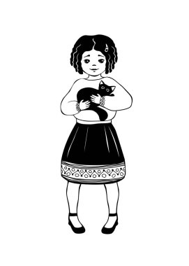 Kollarında siyah olan kız