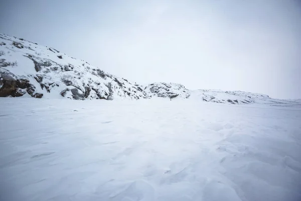 Snow desert. Kola Peninsula winter landscape — Stock Photo, Image