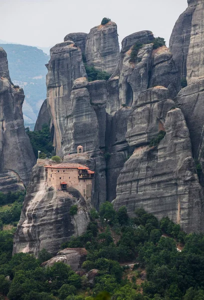 Свято Николаевский Монастырь Эзокса Метеорный Монастырь Греции — стоковое фото