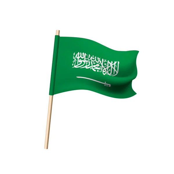 Flaga Arabii Saudyjskiej Napis Nie Innego Boga Jak Allah Mahomet — Wektor stockowy