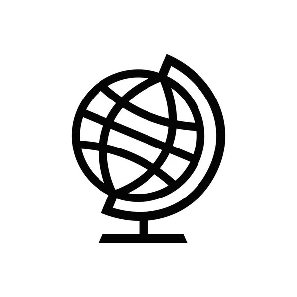 Ikona Globe. Symbol vektorové geografie — Stockový vektor
