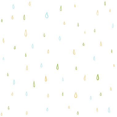 Kusursuz karalama yağmuru damlaları