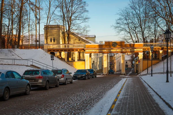 Tartu Estônia Janeiro 2017 Angel Bridge Inglisild Estoniano Vista Para — Fotografia de Stock