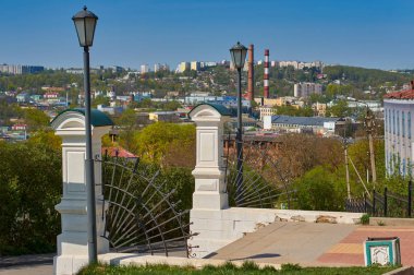 Smolensk, Rusya - 03 Mayıs 2018: Smolensk demiryolu st görünümünü