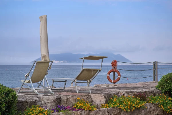 Costa del mar de Odiseo Vista de la isla de Ítaca — Foto de Stock