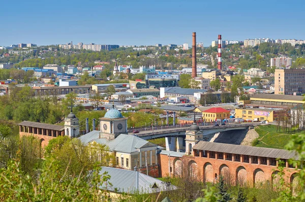 Smolensk, Rusya - 03 Mayıs 2018: Görünümünü Smolensk Tren İstasyonu district, Rusya Federasyonu