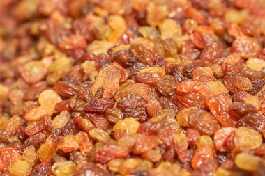 Kuru üzüm, Kuru üzüm, closeup doku ve arka plan