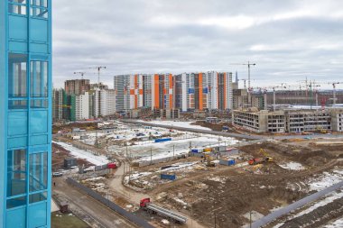 İnşaat tesisi, büyük bir Konut Kompleksi İnşaatı o