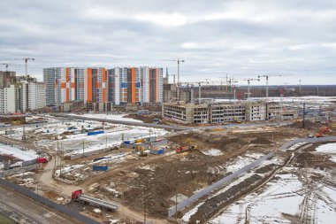 İnşaat tesisi, büyük bir Konut Kompleksi İnşaatı o