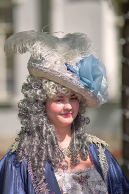 Saint Petersburg, Rusya - 19 Mayıs 2019: Bir unidenti'nin yüzü