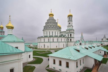 Istra'daki Yeni Kudüs manastırına bakış, Moskova oblastı, Rusya