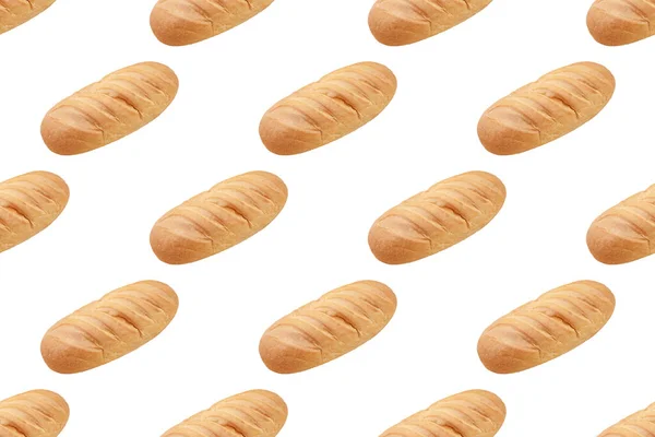 Padrão Sem Emenda Pães Manteiga Fundo Leve Linhas Diagonais — Fotografia de Stock