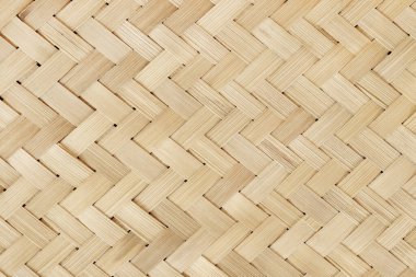 Eski bambu dokuma deseni, arka plan ve tasarım sanatı için örülmüş rattan mat dokusu.
