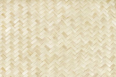 Eski bambu dokuma deseni, arka plan ve tasarım sanatı için örülmüş rattan mat dokusu.