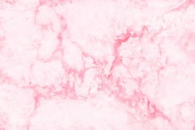 Yüksek çözünürlüklü pembe mermer desenli arka plan, iç ve dış dekorasyon için pırıl pırıl parlayan lüks desenli doğal fayansların en üst görünümü.