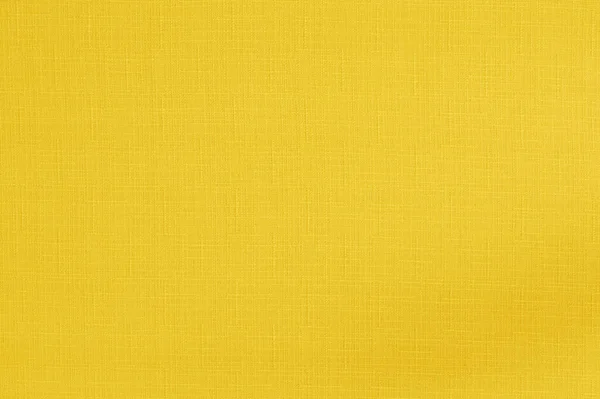 黄色の黄金のリネン生地のテクスチャの背景 天然繊維のシームレスなパターン — ストック写真