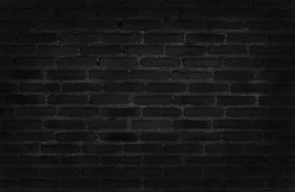 Sötét Fekete Grunge Tégla Fal Textúra Háttér Régi Piszkos Vintage — Stock Fotó