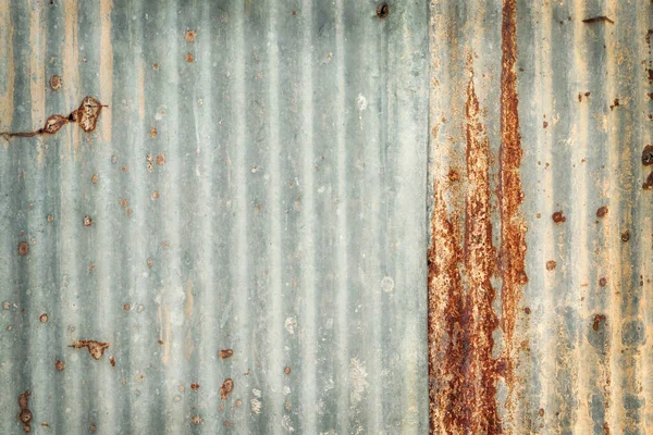 镀锌金属表面生锈的旧锌质感背景 — 图库照片
