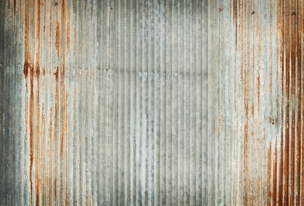 镀锌金属板板材表面生锈的旧锌墙质感背景 — 图库照片
