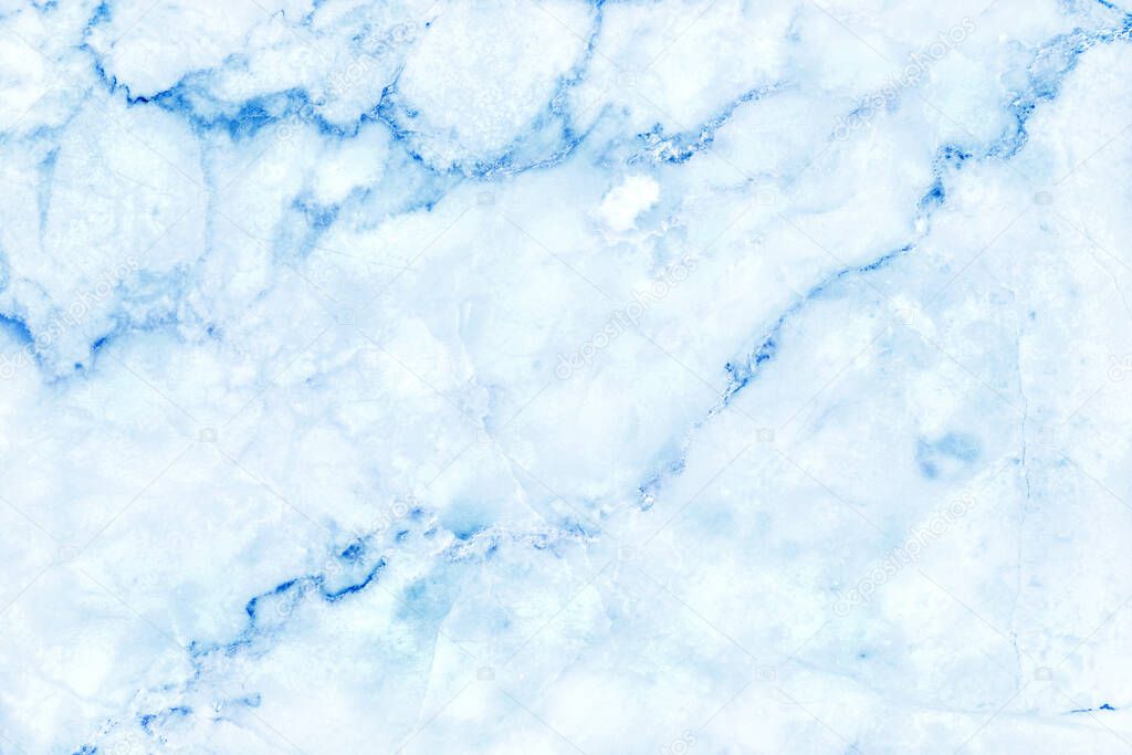 Blue pastel texture background with high resolution, counter top view of natural tiles stone in seamless glitter pattern and luxurious.
