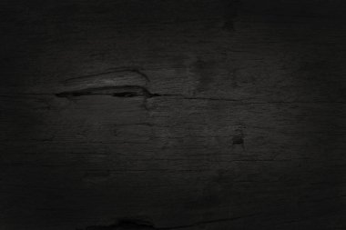 Siyah ahşap duvar arka planı, koyu ağaç kabuğu dokusu eski doğal desenli tasarım sanatı çalışması, tahıl kerestesinin üst görüntüsü..