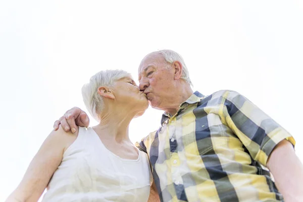 Nice Senior Couple Having Good Time Together — Stock Photo, Image