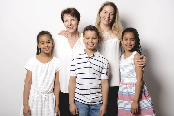 Une Belle Famille Grand Mère Fille Son Enfant — Photo