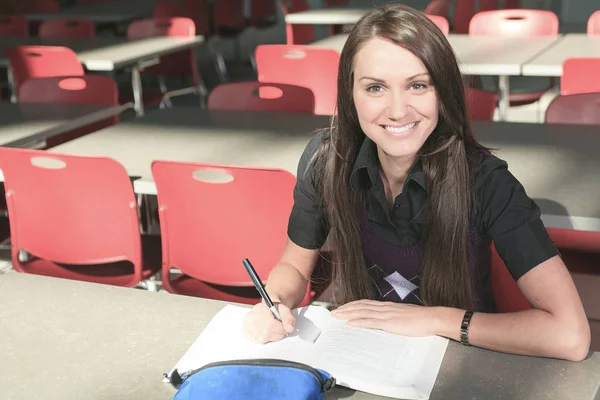 A portrait of an university student on campus — Stock Photo, Image