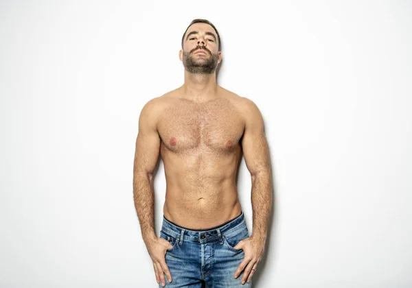 A Handsome nice gay young man torso — Stock Photo, Image