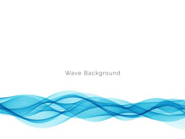Modern Mavi dalga tasarım arka plan vektörü