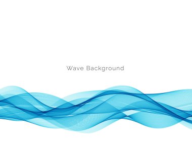 Mavi dalga konsepti arka plan illüstrasyon vektörü