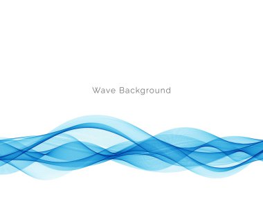 Mavi dalga stil dymanik arkaplan vektörü