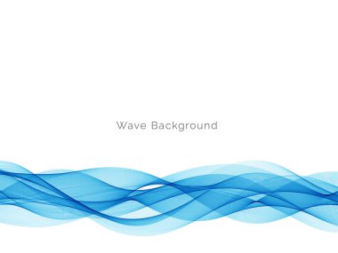 Modern Mavi dalga tasarım arka plan vektörü