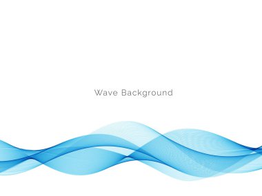 Mavi dalga stil dymanik arkaplan vektörü