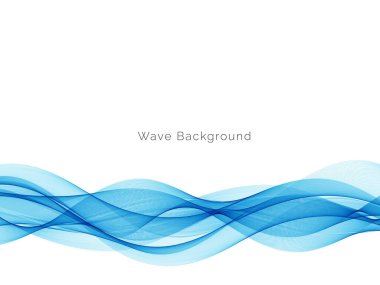 Mavi dalga konsepti arka plan illüstrasyon vektörü