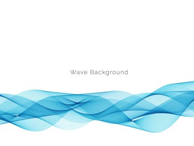 Mavi dalga konsepti arka plan illüstrasyon vektörü
