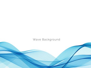 Modern Mavi dalga tasarım arka plan vektörü