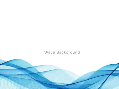 Mavi dalga konsepti arka plan illüstrasyon vektörü