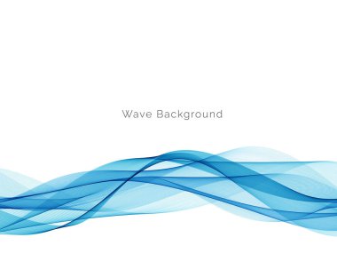 Mavi dalga stil dymanik arkaplan vektörü