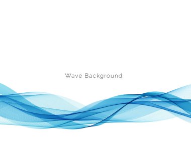 Mavi dalga stil dymanik arkaplan vektörü