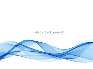 Mavi dalga konsepti arka plan illüstrasyon vektörü