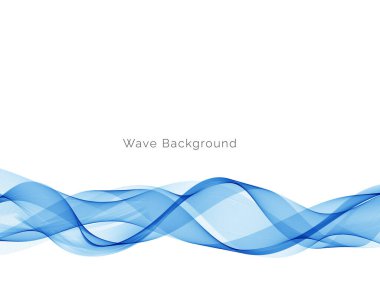 Mavi dalga konsepti arka plan illüstrasyon vektörü