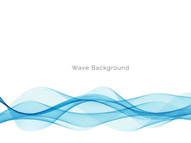 Modern Mavi dalga tasarım arka plan vektörü