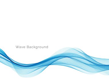Mavi dalga konsepti arka plan illüstrasyon vektörü
