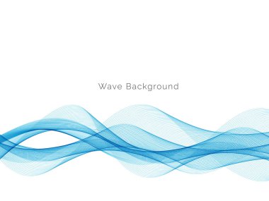 Mavi dalga stil dymanik arkaplan vektörü