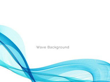 Mavi dalga konsepti arka plan illüstrasyon vektörü