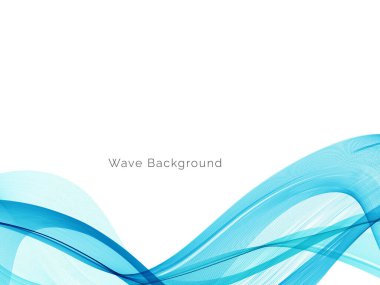 Mavi dalga stil dymanik arkaplan vektörü